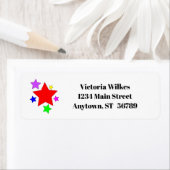 Stars Rücksendeadressen-Aufkleber (Insitu)