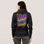 Stars Shine Proud Hoodie (Schwarz voll)