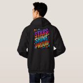 Stars Shine Proud Hoodie (Schwarz voll)