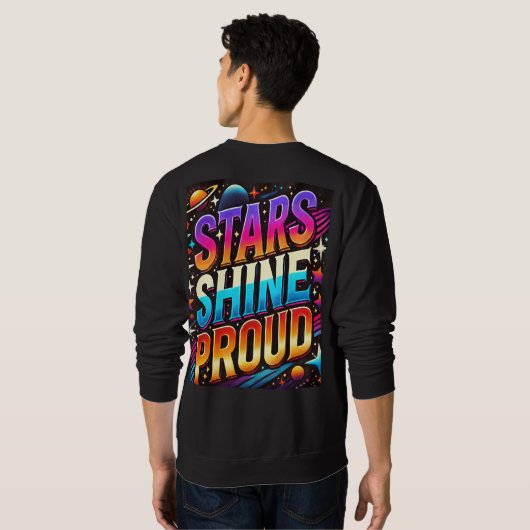 Stars Shine Proud Sweatshirt (Schwarz voll)