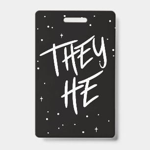 Stars Sie/Er Pronouns Ausweis