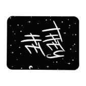 Stars Sie/Er Pronouns Magnet (Horizontal)