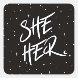 Stars Sie Ihre Pronos Quadratischer Aufkleber