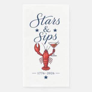 Stars & Sips 4. Juli Amerika 250 Serviette