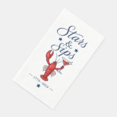Stars & Sips 4. Juli Amerika 250 Serviette (Ecke)