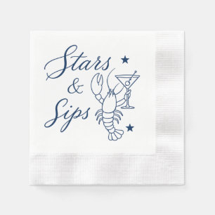 Stars & Sips America 250 Hummer Küsten Sommer Serviette