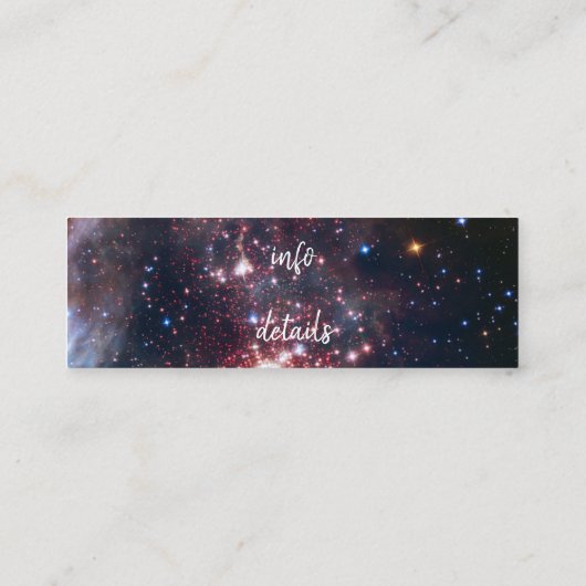 Stars Social-Media-Visitenkarte Mini Visitenkarte (Rückseite)