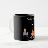 Stars & Sparks: One Last Campfire Goodbye Zweifarbige Tasse (Vorderseite Links)