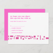 Stars & Squares Bar Bat Mitzvah Einladung (Vorne/Hinten)