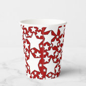 Stars, Stars, Stars in Red and White Pappbecher (Rechts)