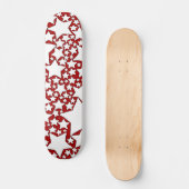 Stars, Stars, Stars in Red and White Skateboard (Vorderseite)
