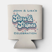 Stars & Streifen - 4. Juli Can Cooler Dosenkühler (Rückseite)