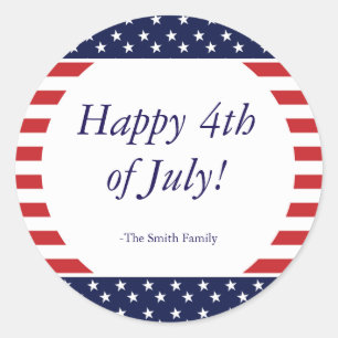 Stars & Streifen 4. Juli Gedenktag Sticker