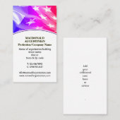 Stars Streifen | AMERIKANER | Patriotisch | USA-Fl Visitenkarte (Vorne/Hinten)