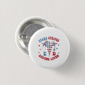 Stars Streifen E D Rettend Leben Button (Vorne & Hinten)