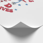Stars Streifen E D Rettend Leben Geschenkpapier (Ecke)