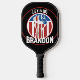 Stars Streifen Fist Let's Go Brandon Pickleball Schläger