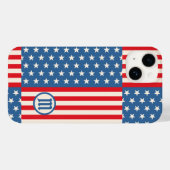 Stars & Streifen Flag Patriotic iPhone 14 Fall Case-Mate iPhone Hülle (Rückseite (Horizontal))