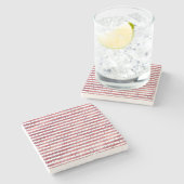 Stars Streifen Red White Blue Steinuntersetzer (Seitenansicht)