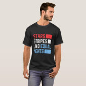 Stars Streifen und gleiche Rechte der Frau 4. T-Shirt (Vorne ganz)
