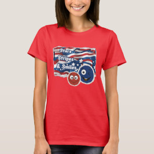 Stars Streifen und Lächeln T-Shirt