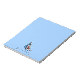 Stars Streifen und Segel Notepad Notizblock