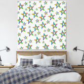Stars Stretched Canvas Print Leinwanddruck (Insitu (Schlafzimmer))