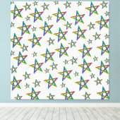 Stars Stretched Canvas Print Leinwanddruck (Insitu (Holzboden))