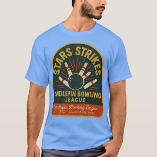 Stars & Strikes Vintag Candlepin Bowling T-Shirt