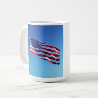 Stars, Stripes & Coffee – Patriotic American Flag Kaffeetasse