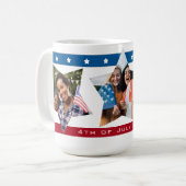 Stars Stripes Foto 4. Juli Tasse (Vorderseite Links)