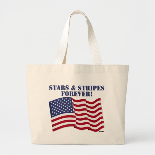 STARS & STRIPES FÜR IMMER! JUMBO STOFFBEUTEL (Vorne)