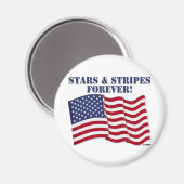 STARS & STRIPES FÜR IMMER! MAGNET (Vorderseite/Rückseite)