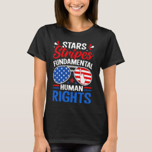Stars Stripes GRUNDSATZ DER MENSCHENRECHTE T-Shirt