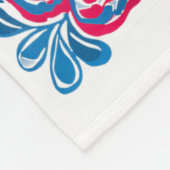 Stars Stripes Human Rights 4th Of July Floral Amer Fleecedecke (Ecke)