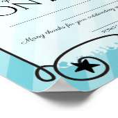 Stars Stripes Mitarbeiter des Monatszertifikats Poster (Ecke)