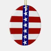 Stars & Stripes of Red White and Blue Keramikornament (Rechts)