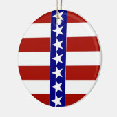 Stars & Stripes of Red White and Blue Keramikornament (Links)