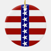 Stars & Stripes of Red White and Blue Keramikornament (Hinten)