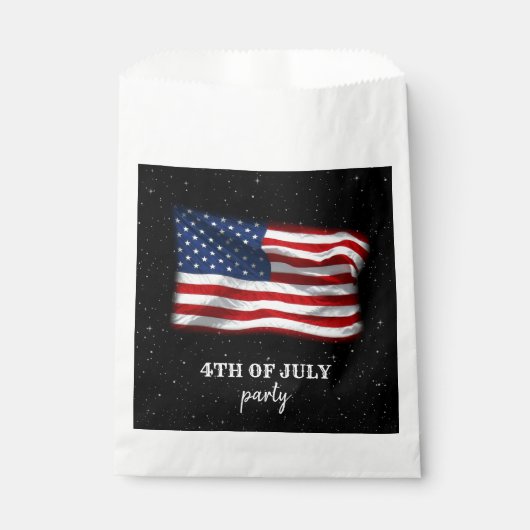 Stars Stripes Patriotic American Flag 4. Juli Geschenktütchen (Vorderseite)