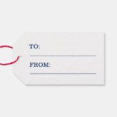 Stars Stripes Patriotic Veteran Service Vielen Dan Geschenkanhänger (Rückseite Horizontal)