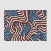 Stars & Stripes Red & Blue USA American Fahnen Seidenpapier (Vorderseite)