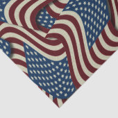 Stars & Stripes Red & Blue USA American Fahnen Seidenpapier (Ausschnitt)