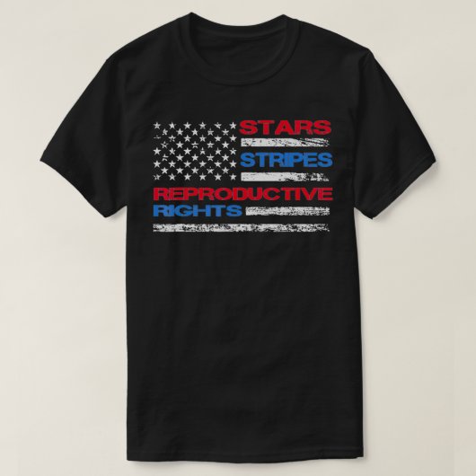 Stars Stripes & Reproductive Rights 4th Of July Eq T-Shirt (Design vorne)