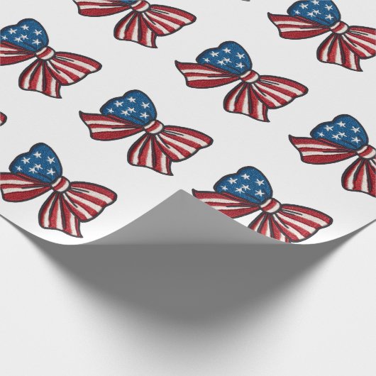 🎁 Stars, Stripes & Surprises! 🇺🇸✨ Geschenkpapier (Ecke)