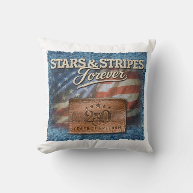 Stars & Stripes - Throw Pillow Kissen (Vorderseite)