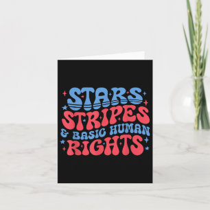 Stars Stripes und grundlegende Menschenrechte 4. J Karte