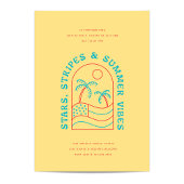 Stars Stripes und Summer Vibes 4. GRILLEN Party Einladung