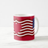 Stars & Stripes USA Flag Tasse - Combo Trinkbehält (VorderseiteRechts)
