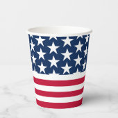 Stars Stripes USA Flaggen Papier Cup Pappbecher (Rückseite)
